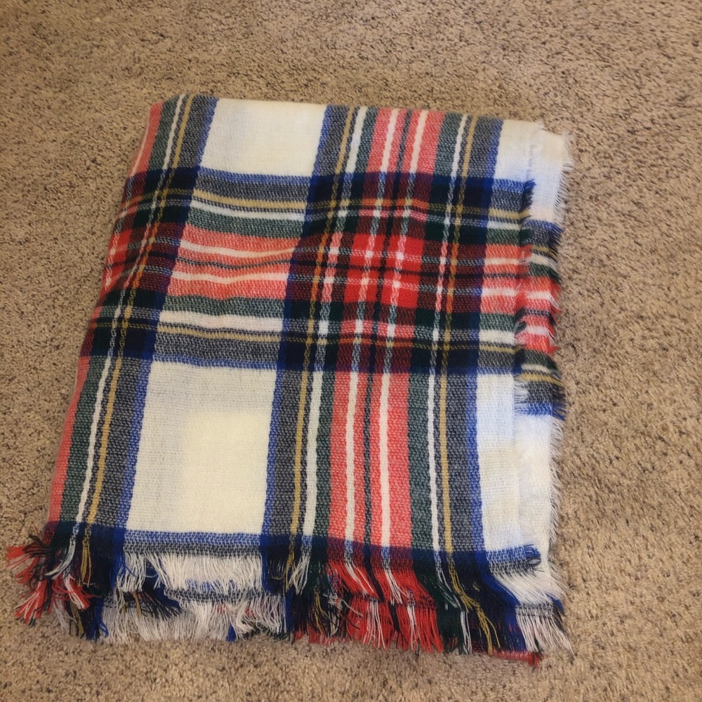 Plaid Blanket Scarf